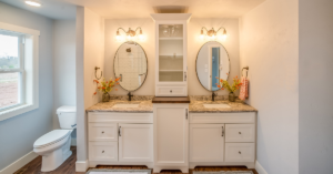 Read more about the article 15 Bathroom Double Vanity Design Ideas for a Stylish and Functional Space