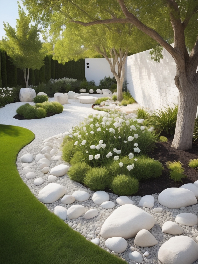 White Rocks In Landscaping 15 White Rock Landscaping Ideas to Enhance Your Outdoors