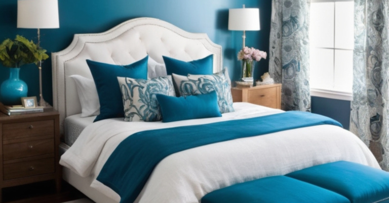 15 Stunning Peacock Blue Bedroom Ideas For A Dreamy Look Homezille