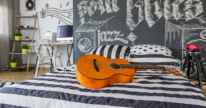 Read more about the article 15 Creative Music Themed Bedroom Ideas for a Stylish Space