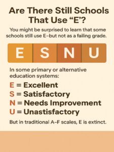 Why Are There No E Grades in School?