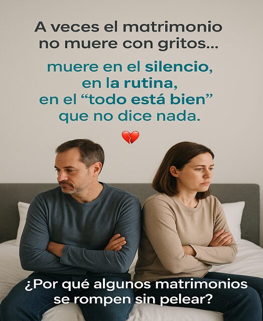 You are currently viewing ¿Por qué algunos matrimonios se rompen sin pelear?