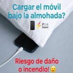 ¿Por qué nunca debes cargar tu teléfono debajo de la almohada?