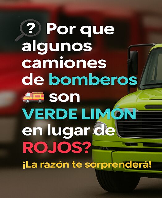 You are currently viewing ¿Por Qué Algunos Camiones de Bomberos Son de Color Verde Lima en Lugar de Rojo?