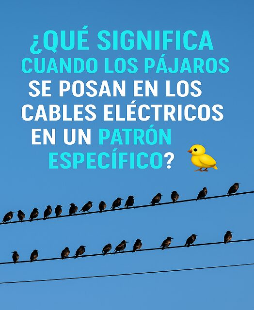 Read more about the article ¿Qué Significa Cuando los Pájaros se Posan en los Cables Eléctricos en un Patrón Específico?