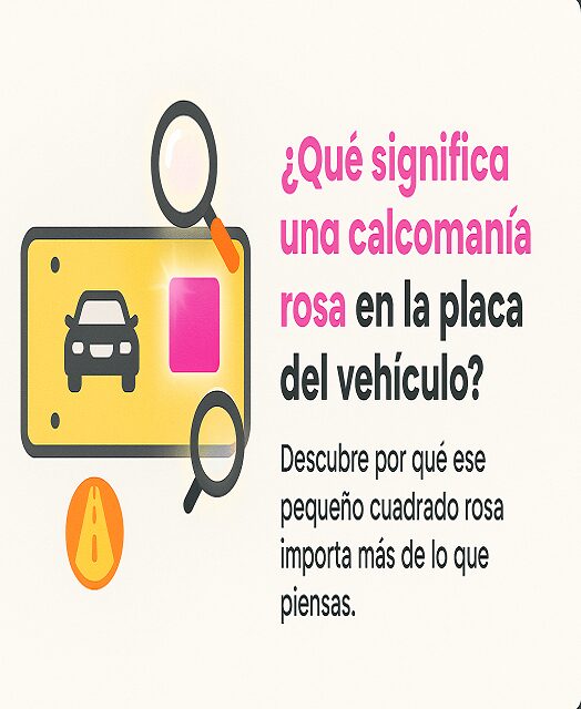 You are currently viewing ¿Qué significa tener una etiqueta rosa en la matrícula de un auto?