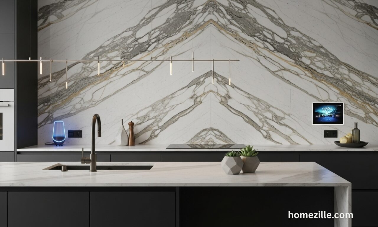 Read more about the article 15 Modern Kitchen Marble Backsplash Trends You Can’t Miss