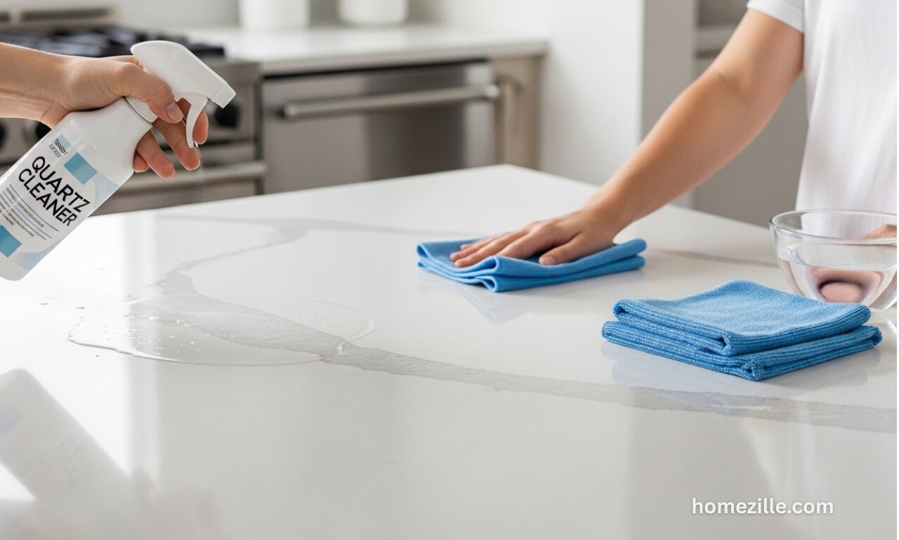 Read more about the article How to Clean Quartz Countertops | Streak-Free & Easy