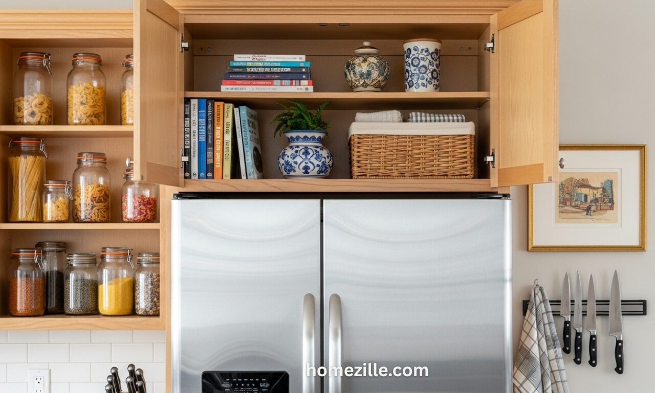 You are currently viewing 12 Ways to Use Space Above Refrigerator