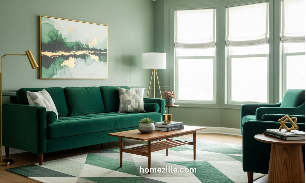 You are currently viewing 15 Green Living Room Styles That Add Modern Elegance