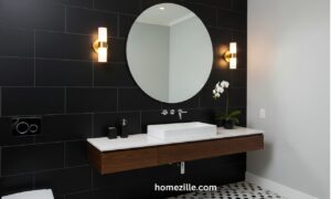 Read more about the article 12 Black Bathroom Backsplash Styles That Add Bold Elegance