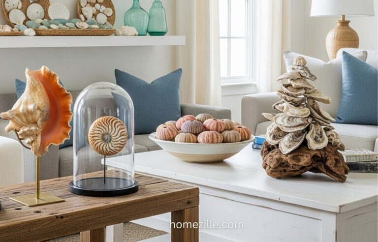 12 Unique Shell Display Styles for a Fresh Coastal Look