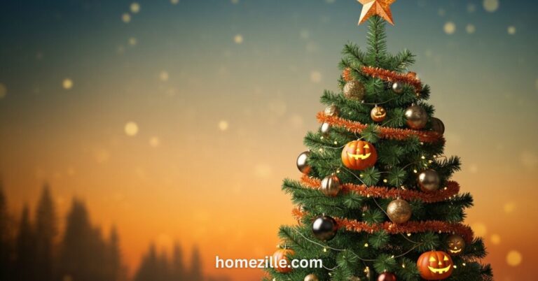 13 Halloween Christmas Tree Looks That Feel Eerily Beautiful