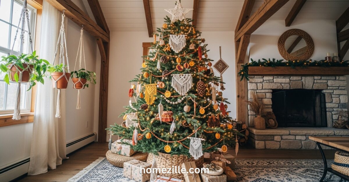 You are currently viewing 11 Boho Christmas Tree Styles That Feel Effortlessly Chic