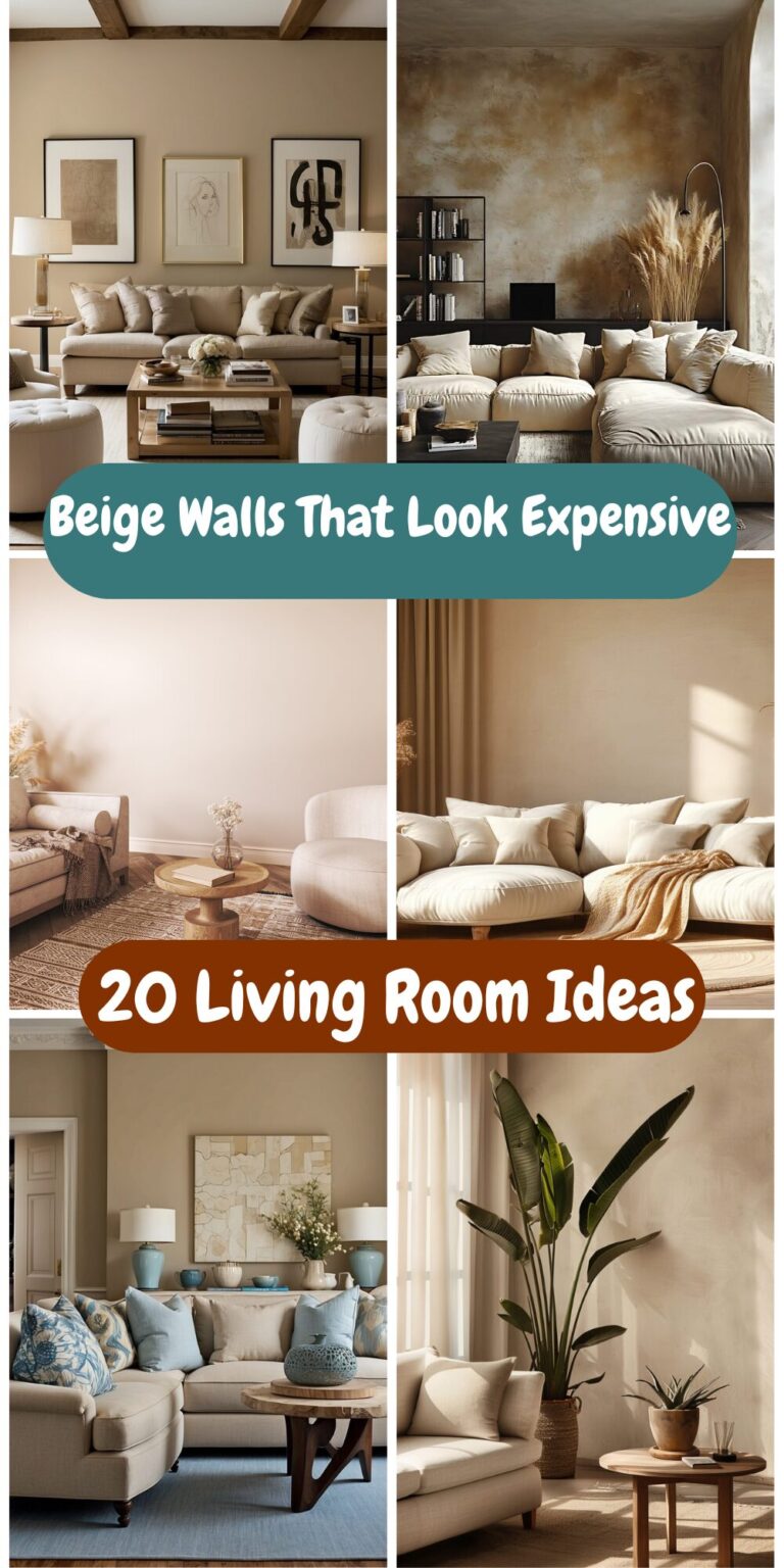 20 Beige Walls Living Room Ideas That Look Warm, Expensive & Timeless