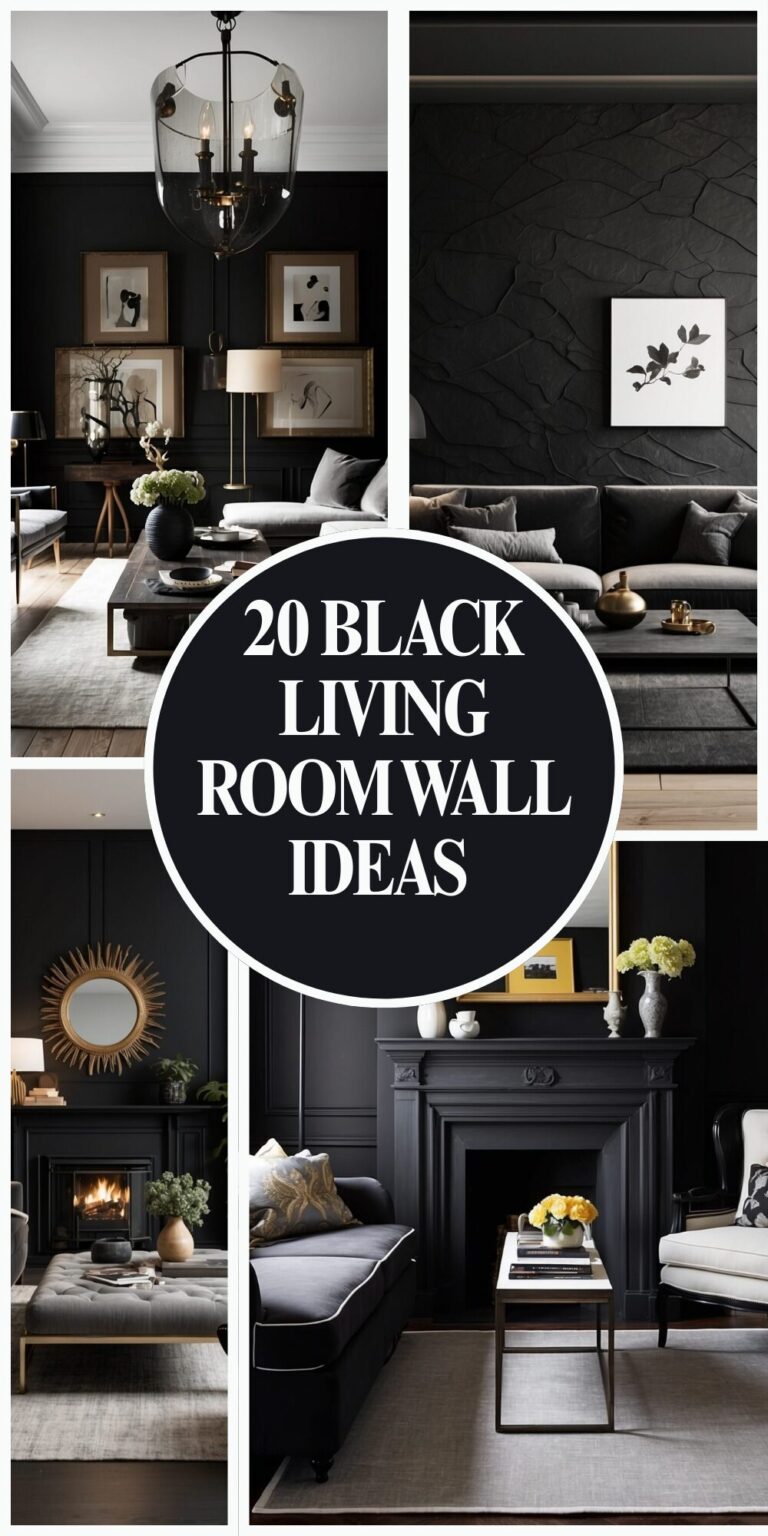 20 Black Living Room Wall Ideas That Look Bold, Expensive & Stylish