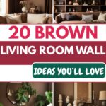20 Brown Living Room Wall Ideas That Look Cozy & Expensive