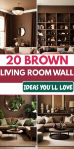 Read more about the article 20 Brown Living Room Wall Ideas That Look Cozy & Expensive