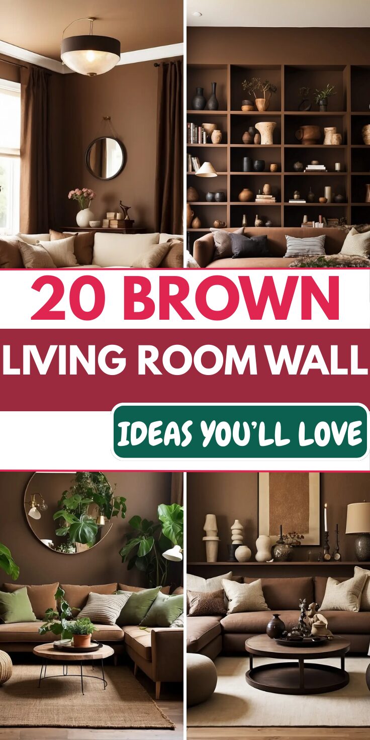 You are currently viewing 20 Brown Living Room Wall Ideas That Look Cozy & Expensive