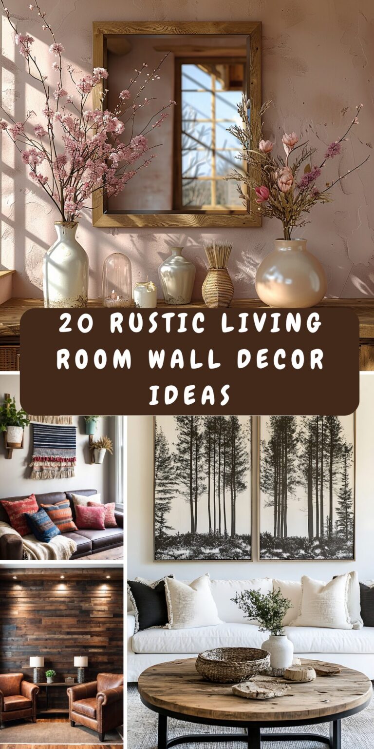 20 Rustic Living Room Wall Decor Ideas That Instantly Feel Cozy