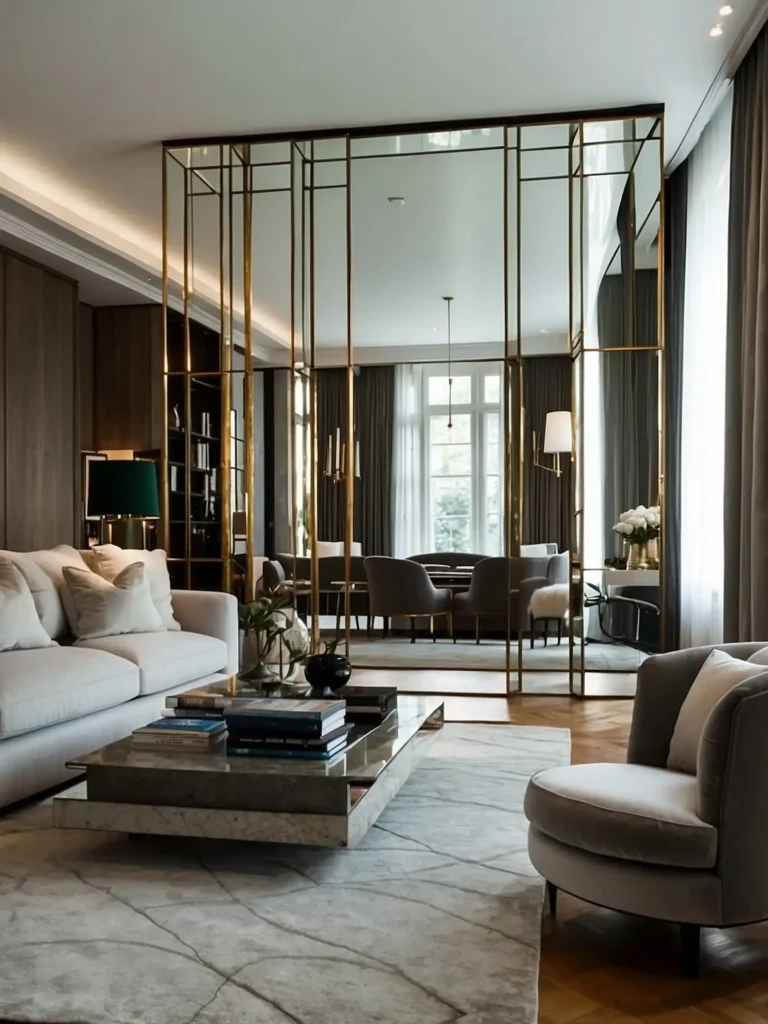 Floor-to-Ceiling Mirror Panel