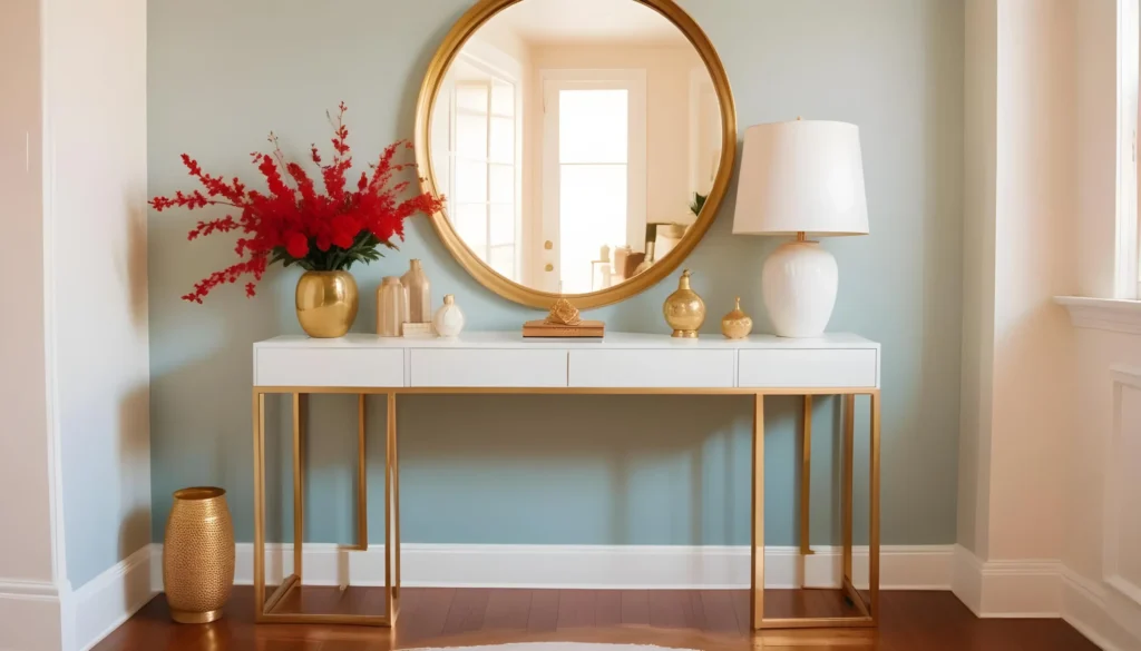 Mirror Above Console Table
