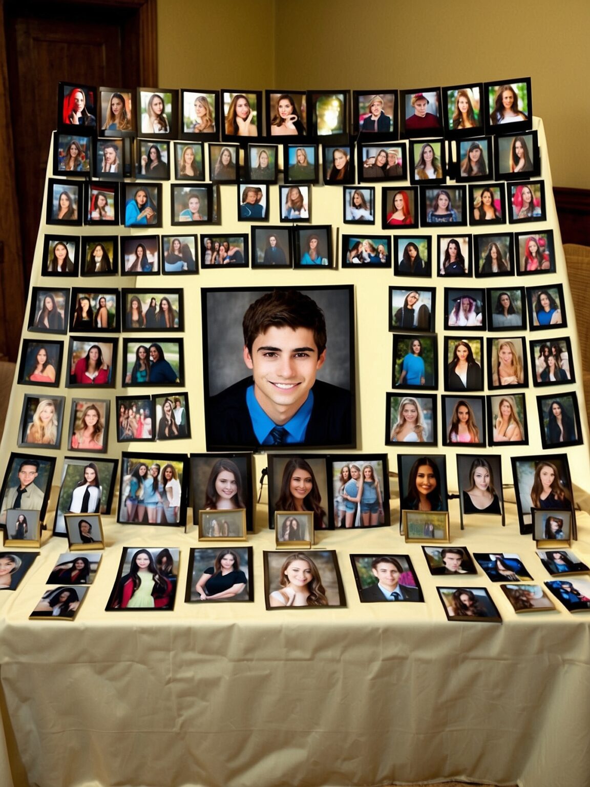 Colorful Collage Table 20 Elegant Senior Graduation Table Ideas for a Memorable Celebration