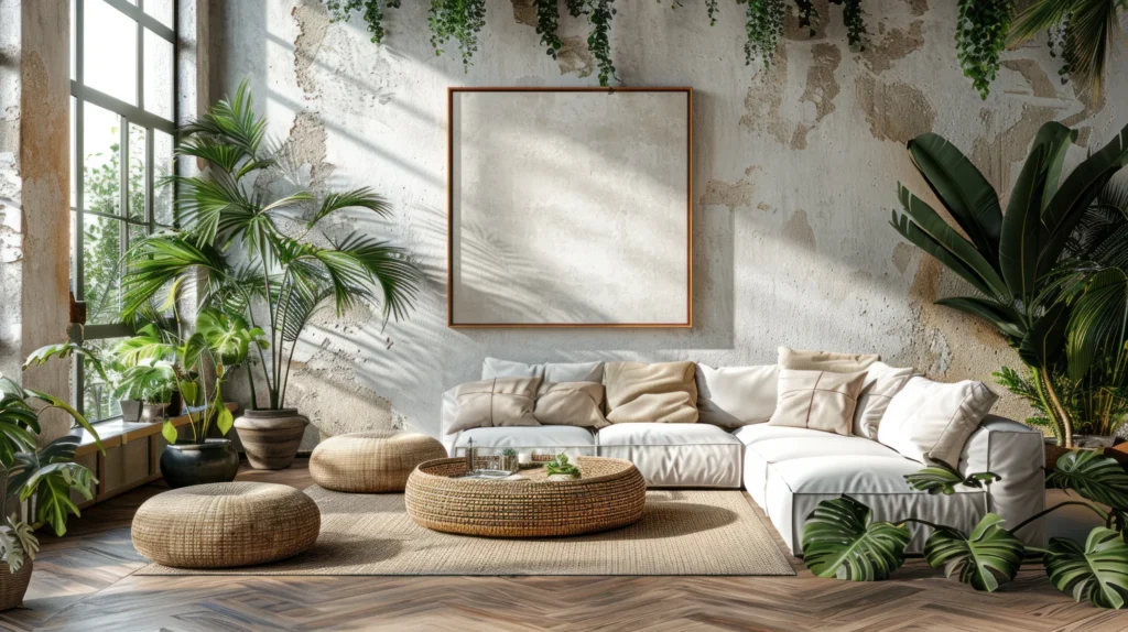 Botanical Prints & Greenery Wall Display