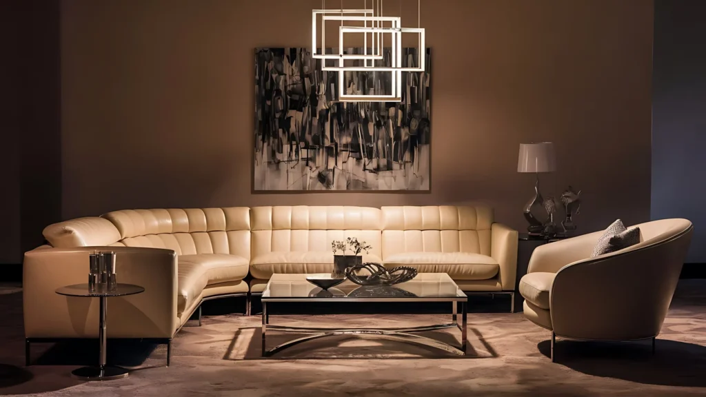 Dark Brown Walls with a Statement Gallery Wall