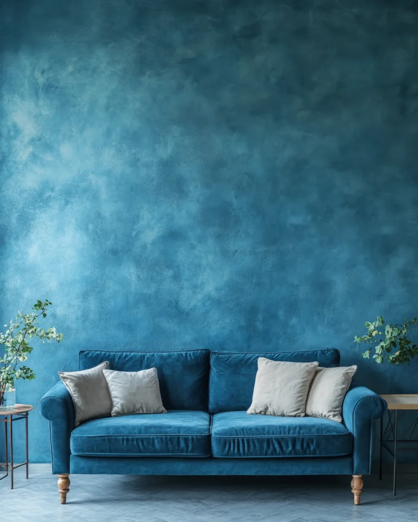 Deep Teal Blue Walls for a Bold Statement