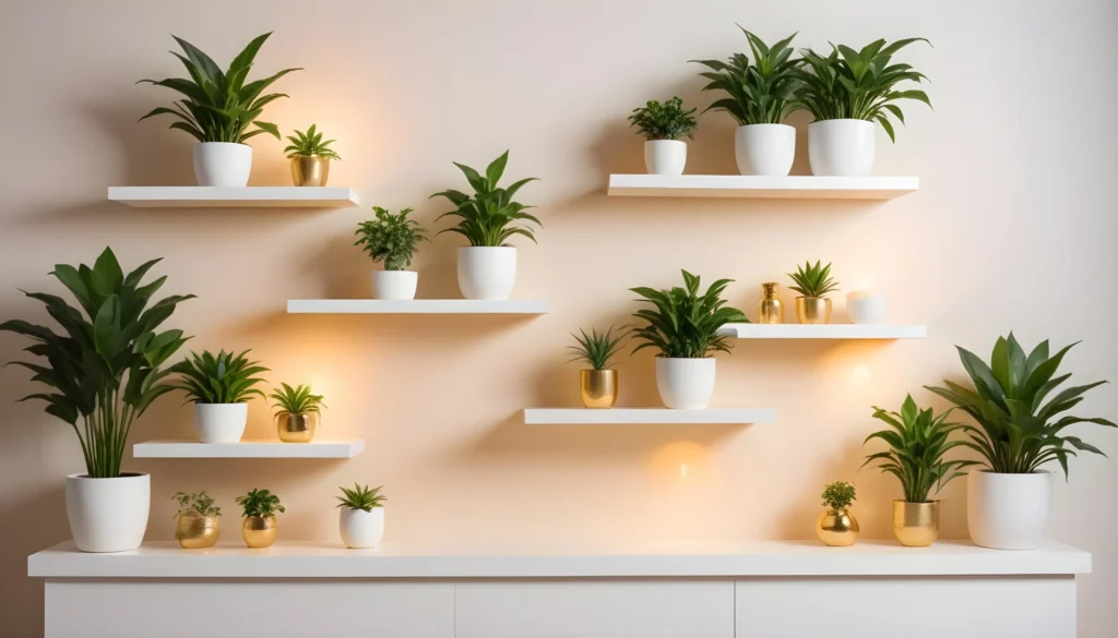  Floating Shelf Indoor Plant Wall