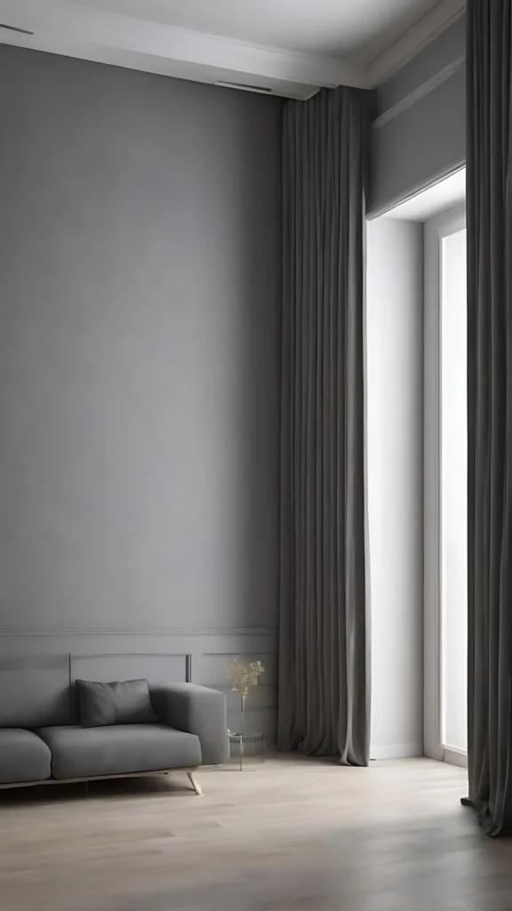 Grey Walls with Plenty of Natural Light