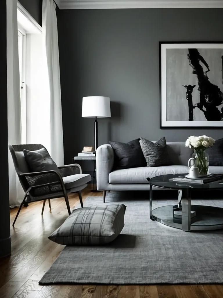  Grey Walls with White Trim