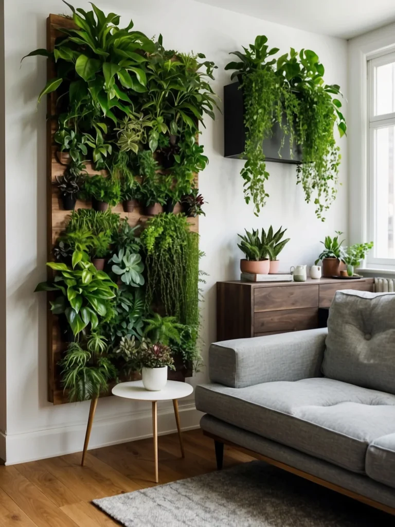 Minimalist Indoor Plant Wall