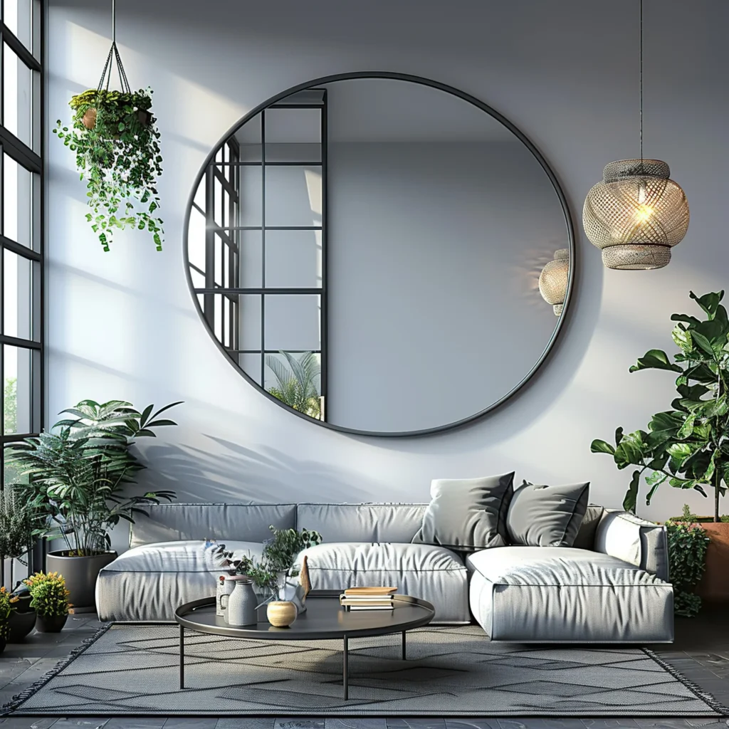Oversized Round Mirror