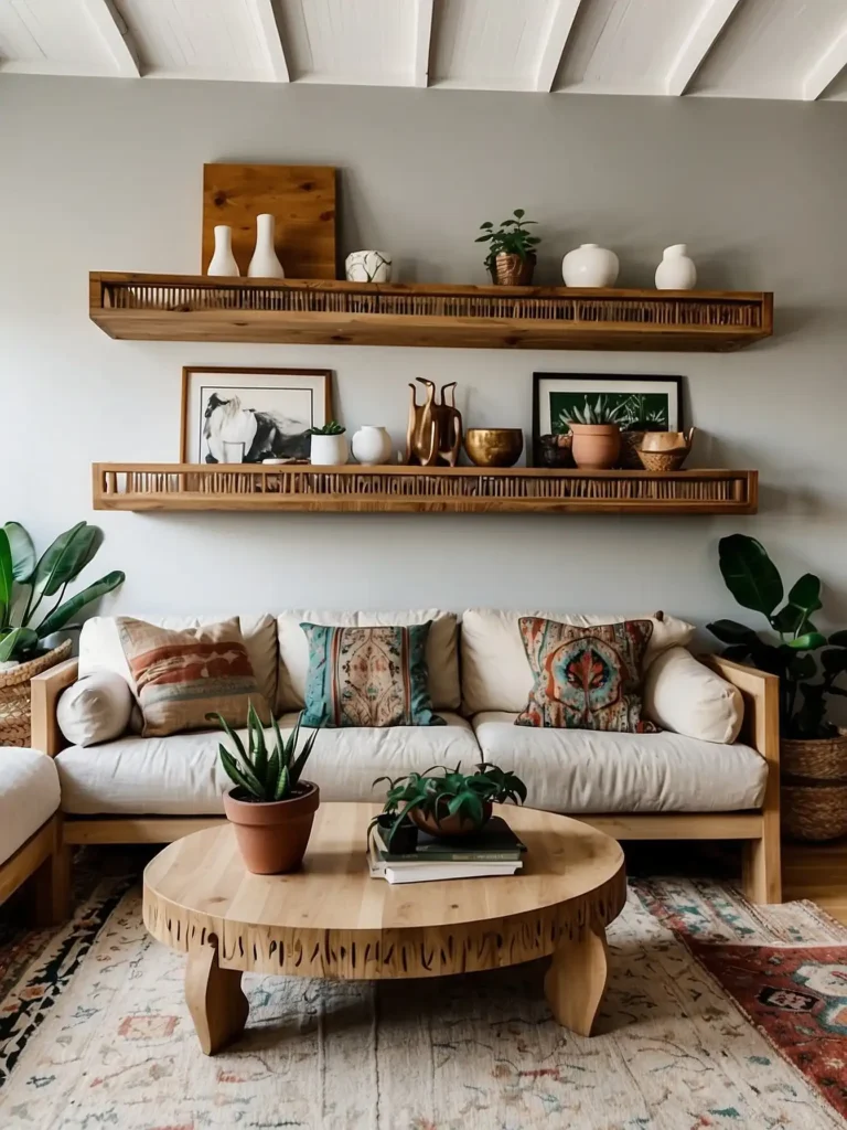 Sculptural Floating Shelves