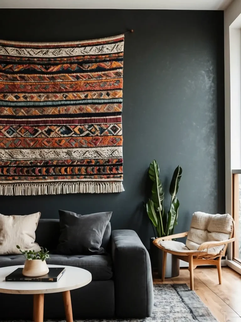 Textured Tapestry or Textile Wall Hanging