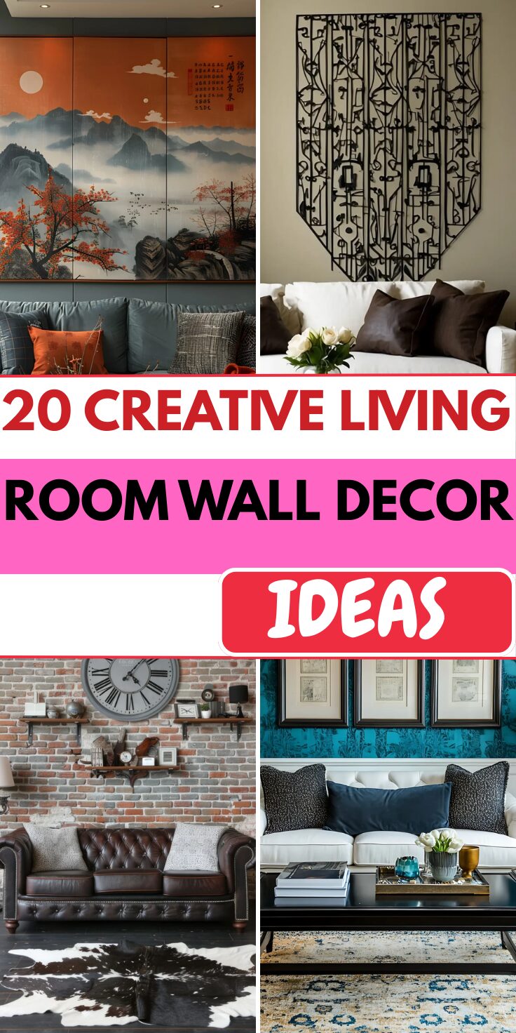 20 Creative Living Room Wall Decor Ideas That Instantly Upgrade Your Space
