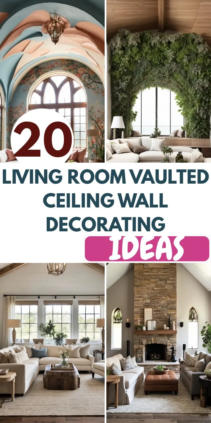 20 Living Room Vaulted Ceiling Wall Decorating Ideas You’ll Love