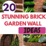 20 Stunning Brick Garden Wall Ideas for Modern & Classic Landscapes