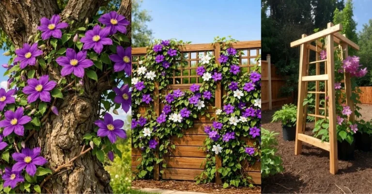 20 Stunning Clematis Trellis Ideas for Vertical Garden Beauty