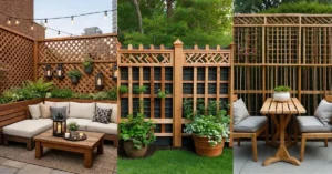 Read more about the article 20 Stunning Wood Lattice Trellis Ideas That Add Height, Privacy & Garden Drama