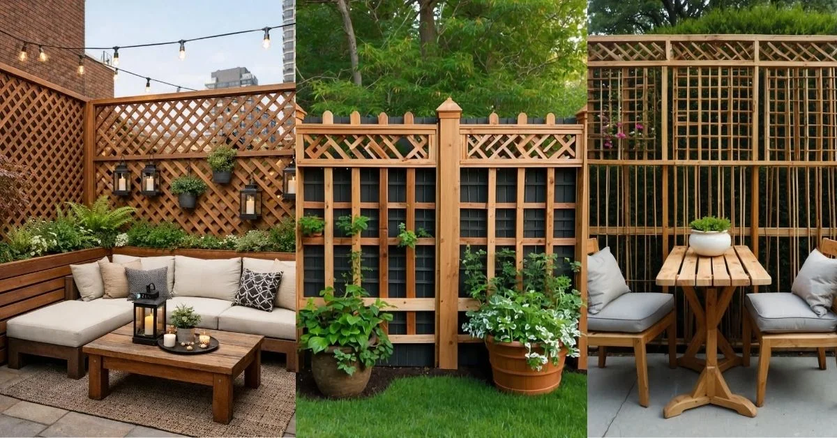 You are currently viewing 20 Stunning Wood Lattice Trellis Ideas That Add Height, Privacy & Garden Drama