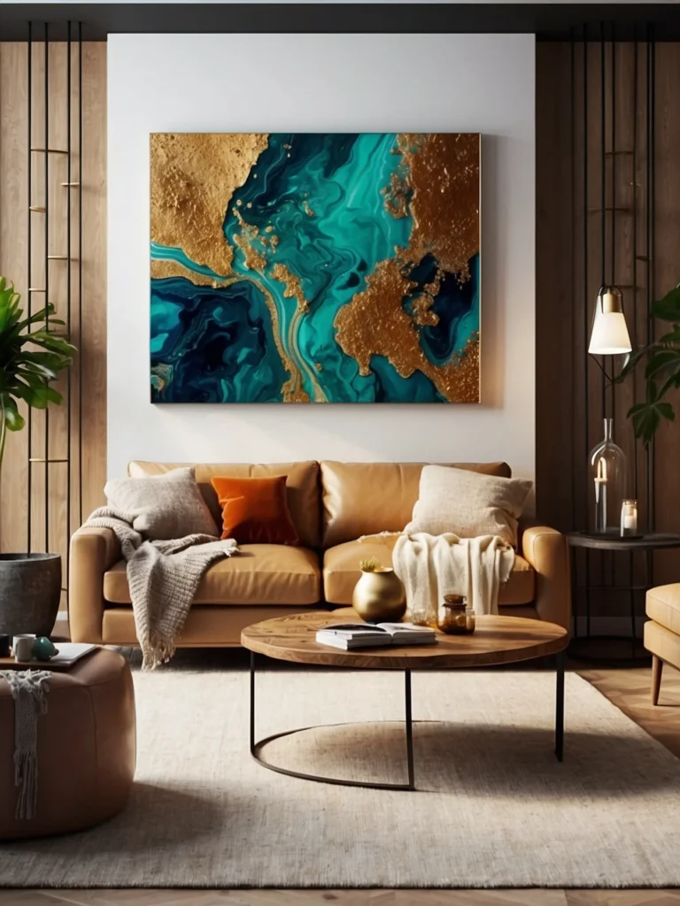 Abstract Resin Wall Art