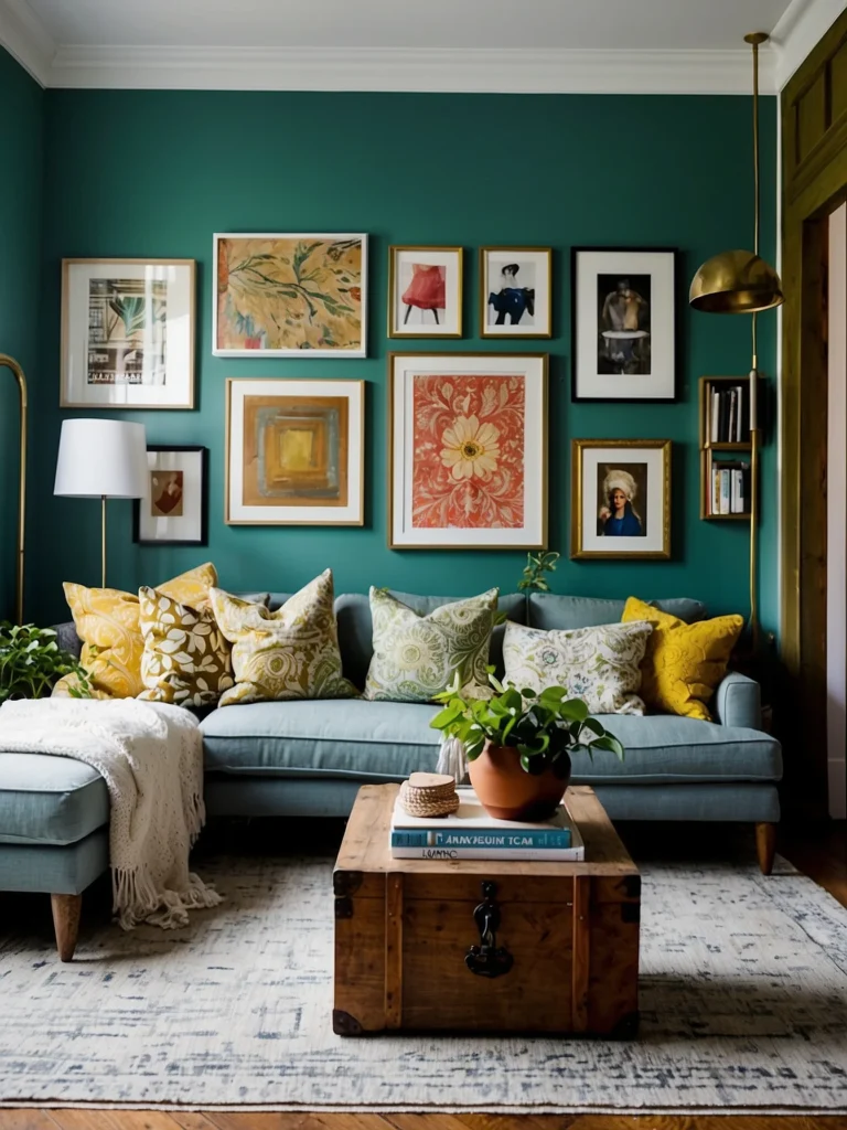 Color-Themed Gallery Wall