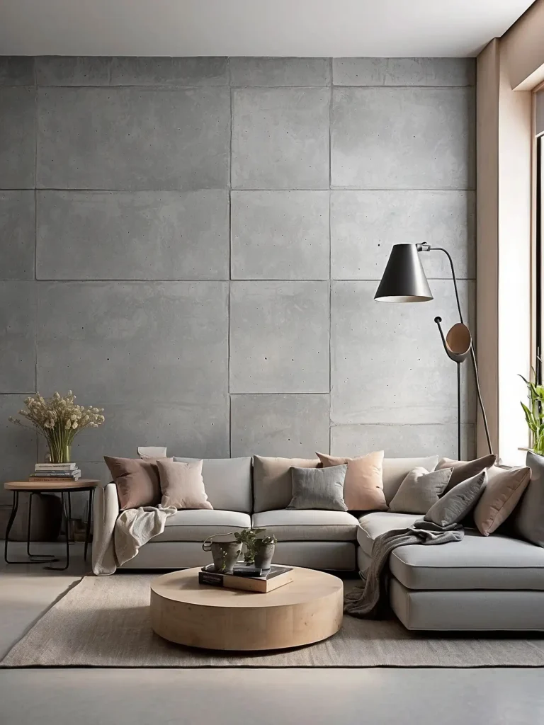  Concrete-Style Wall Covering