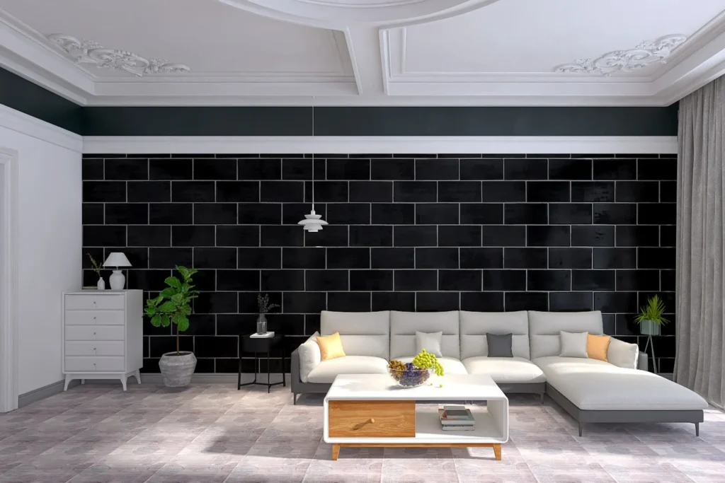 Dark Wall Tile Accent