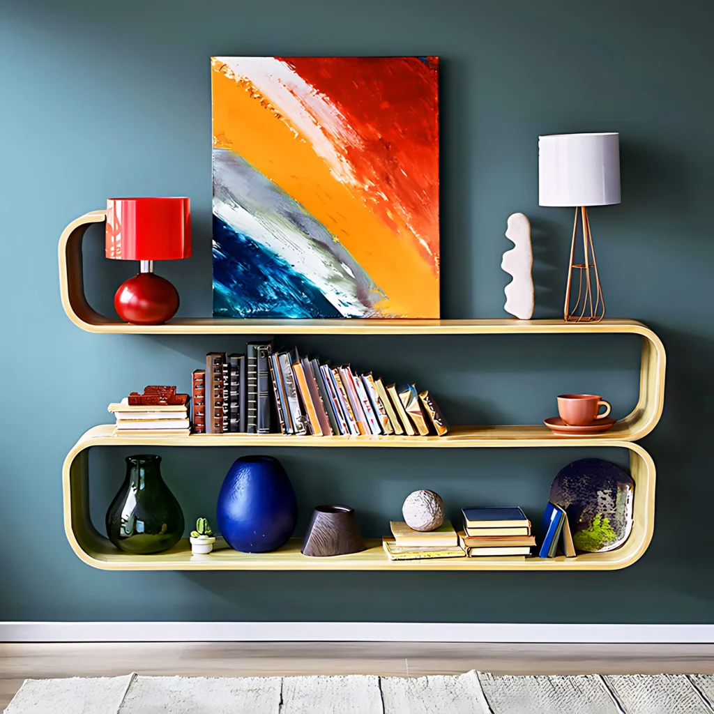 Floating Gallery Shelves