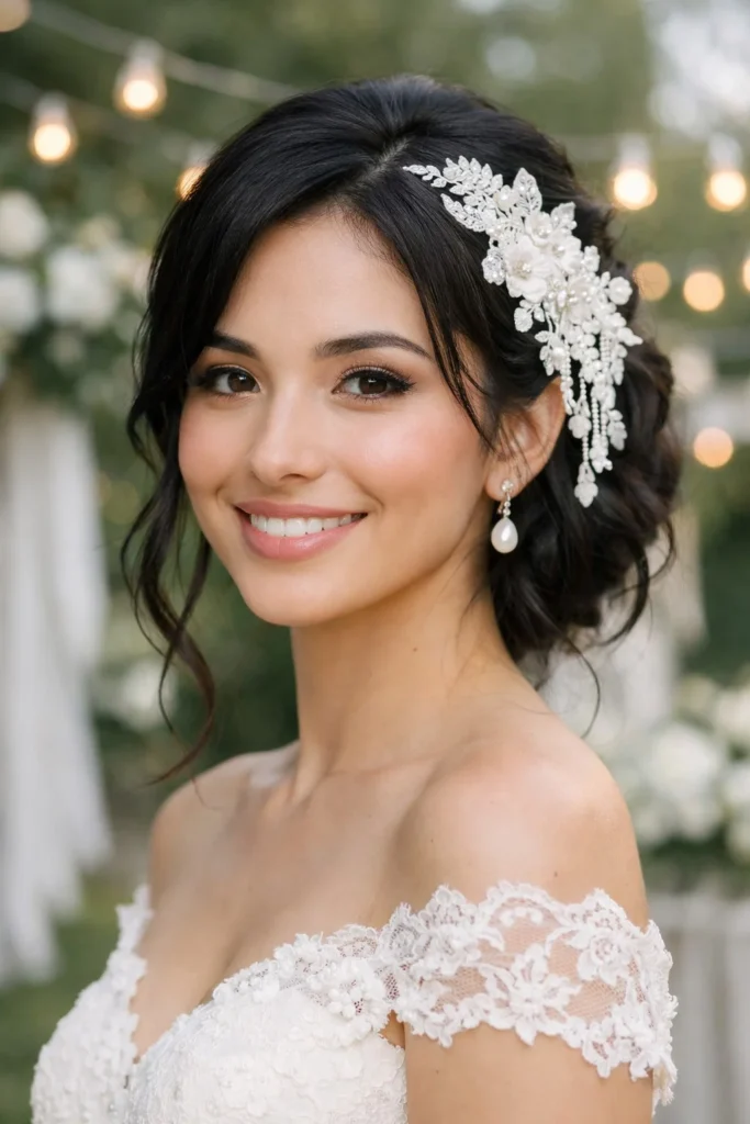 Romantic bridal lace headbands and combs, high-profit handmade lace products for weddings, boho, and cottagecore brides.