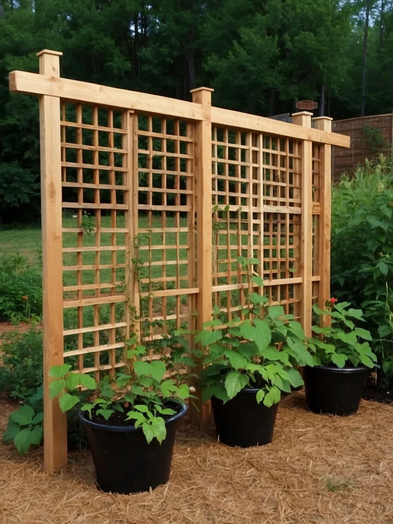 lattice blackberry vine support